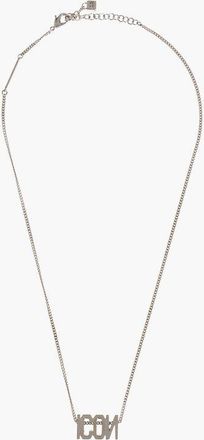 Dsquared2 ICON Metal Necklace with Lettering Logo size Unica