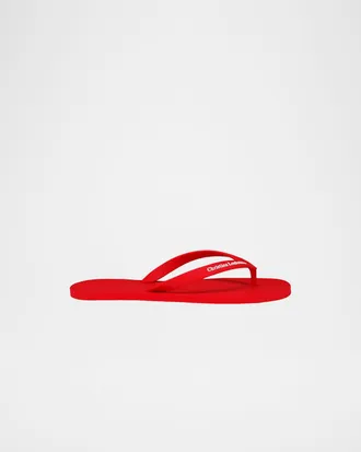 Christian Louboutin Men & apos;s The Christian Louboutin Logo Flip-Flops