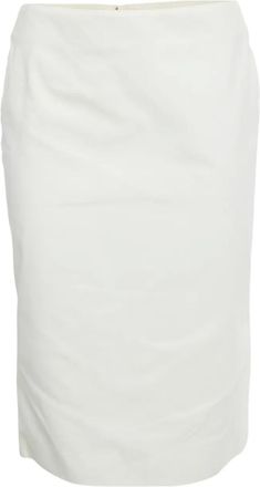 Alexander McQueen Gonna midi svasata - Toni neutri