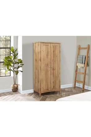 Birlea Hampstead 2 Door Wardrobe Oak in Light Oak