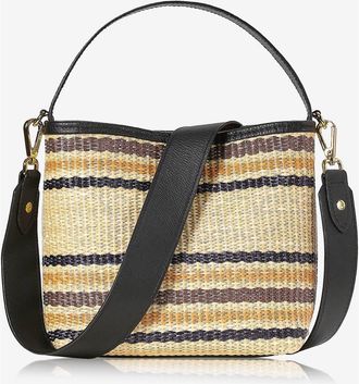 Gigi New York Tate Bucket Bag in Natural Raffia at Nordstrom