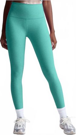 Beyond Yoga Caught In The Midi Legging In Belize Blue