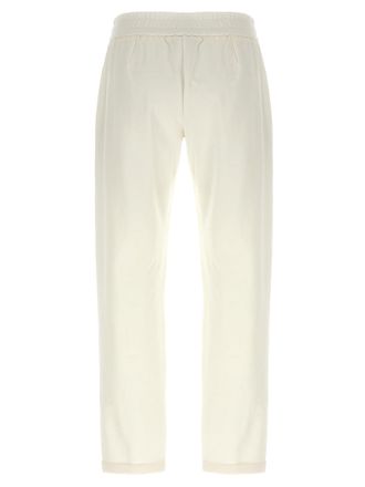 Brunello Cucinelli Womens White Cotton Joggers (workout Pants)