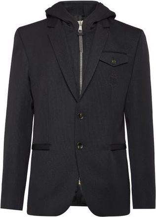 Billionaire Boys Club Blazer Hoodie Men in Black at Nordstrom, Size 56