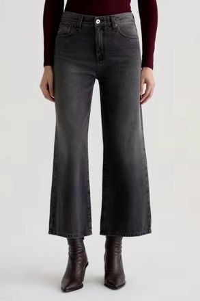 AG - Adriano Goldschmied Saige Wide Leg Crop Jean In Overnight