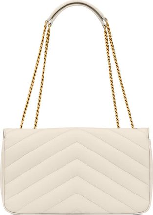 Saint Laurent Womens Shoulder Bag Loulou White