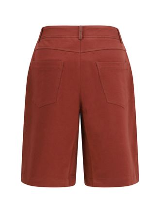 Brunello Cucinelli Womens Cotton Bermuda Shorts Red Pear Cotton; Elastane