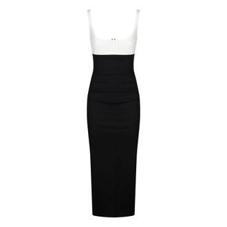 La Petite Robe Di Chiara Boni Stretch Jersey Jurk voor Comfortabele Beweging - Dames - Casual kleedjes - Zwart - M - Kleedjes