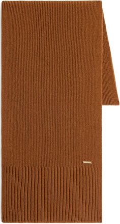 Woolrich Sciarpa a coste in cashmere - Marrone