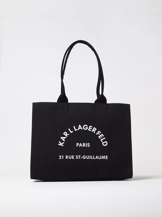 Karl Lagerfeld Borsa Karl Lagerfeld in canvas con stampa logo