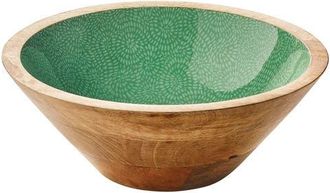 Zassenhaus Mango Wood Lacquered Small Serving Bowl, 8 x 3 in Green at Nordstrom