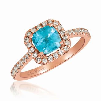 Le Vian Ladies Blueberry Zircon Rings set in 14K Strawberry Gold