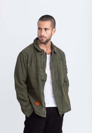 Bombers Original Kurzjacke BOMBERS ORIGINAL Bombers Original Jacken Davis M, Herren, Gr. M, gr&uuml;n (khaki), Obermaterial: 100% Baumwolle CO., Jacken Kurzjacke