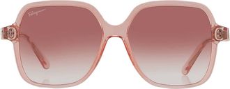 Ferragamo Coral Square Ladies Sunglasses SF1083S 840 57