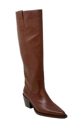 Shushop Vienna Knee High Western Boot in Brown at Nordstrom, Size 6.5