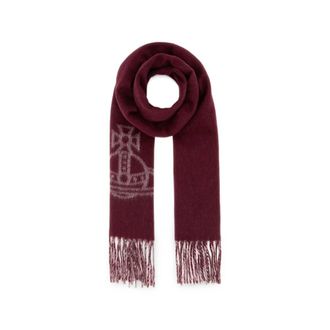 Vivienne Westwood Orb-motif Fringed Scarf