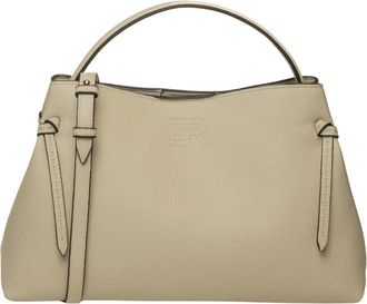 Ermanno Scervino Tassen, Dames, Beige, ONE Size, Leer, Aliana Schouder- en Crossbodytas
