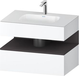 Duravit Qatego Lavabo Encastrado Con Base De Lavabo Consola, - Duravit