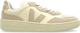 Veja V-90 O.t. Leather Sneakers - Dames - Sneakers - Beige - 37 EU - Leer - Schoenen