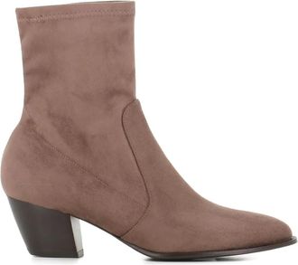 Sergio Levantesi 60mm pointed-toe suede boots - women - Suede/Artificial Leather/Leather/Leather/Rubber - 37.5 - Brown