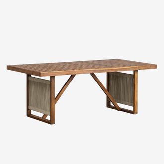Sklum Sklum - Mesa De Jard&iacute;n Rectangular 200x100 Cm En Madera De Acacia Nayely