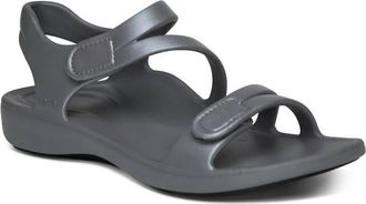 Aetrex Womens Jillian Sport Slide In Grey