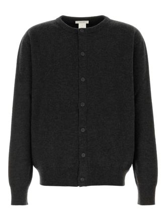 The Row cashmere blend cardigan - men - Cashmere/Silk - L - Grey