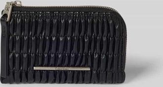 Calvin Klein Portemonnaie mit Strukturmuster Modell Ruched in Black, Größe 1