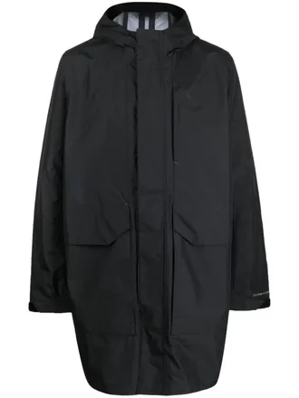 Nike long hooded coat - men - Polyester - L - Black