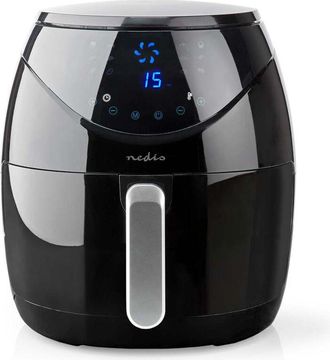 Nedis Kaaf240ebk Freidora Sencillo 4,6 L Independiente 1500 W Freidora De Aire Caliente Negro
