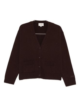 MC2 Saint Barth Cardigan Madie con scollo a V - Marrone