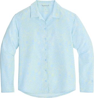 Royal Robbins Womens Salathe Sun Shirt L/S Blue XL