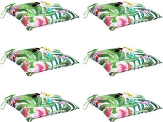 vidaXL Cojines Para Silla 6 Uds Tela Oxford Multicolor 50x50x7 Cm Vidaxl