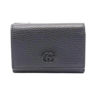 Gucci Pre-owned Wallets, female, Black, Size: ONE SIZE Pre-owned GG Marmont Leather Wallet