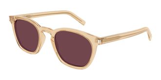 Saint Laurent SL 28 055 Mens Sunglasses Yellow Size 49 - Free RX Lenses - Free RX Lenses