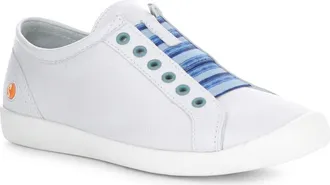Softinos Irit Low Top Sneaker in 002 White/blue Smoot at Nordstrom Rack, Size 10-10.5Us / 41Eu