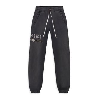 Amiri Black MA Bar Applique Sweatpants