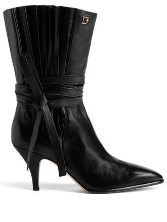 Dsquared2 Laarzen met logoplakkaat - Zwart