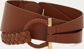 Ferragamo Women Covered Gancini fixed belt Brown