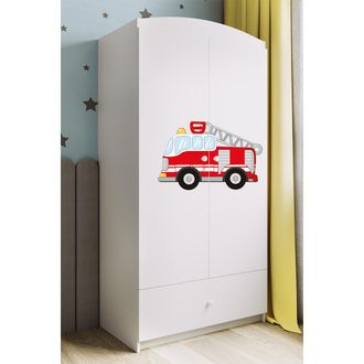 Les Tendances Armario 2 Puertas 1 Caj&oacute;n Kocot Kids Babydream Bombero - Blanco
