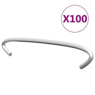 vidaXL Gabion Hooks 100 pcs Galvanized Steel 3.9, 145616