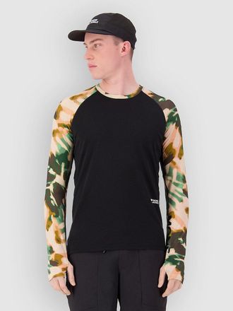 Mons Royale Temple Merino Long Sleeve Maglietta Funzionale mimetico