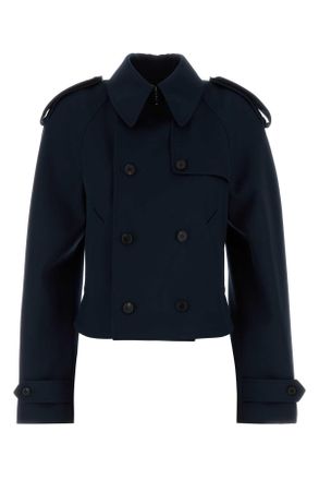 Alexander McQueen Alexander Mcqueen Midnight Blue Wool Trench Coat