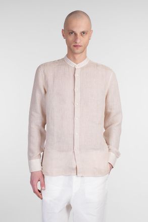 120% Lino Shirt In Taupe Linen