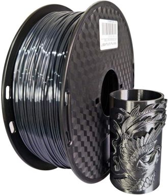 OEM Filamento De Seda Negra De 1,75 Mm, 1 Kg, Filamento Para Impresora 3d, Filamento Pla Met&aacute;lico Brillante, Material De Impresi&oacute;n 3d Fdm, Filamento De Se