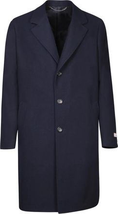 Canali Klassieke jas met drie knopen - Heren - Mantel - Blauw - 3XL - Wol - Jassen