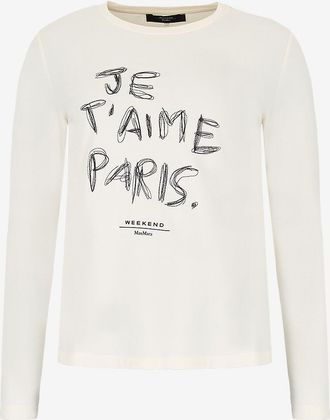 Max Mara Bestickter Jersey-Body mit Rundhalsausschnitt Renoir