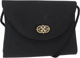 Ferragamo Pre-owned Cross Body Bags, female, Black, Size: ONE SIZE Pre-owned Nylon Shoulder Bag