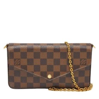 Louis Vuitton Pre-owned Vintage Canvas Clutch - Dames - Pre-owned - Bruin - Maat: ONE Size