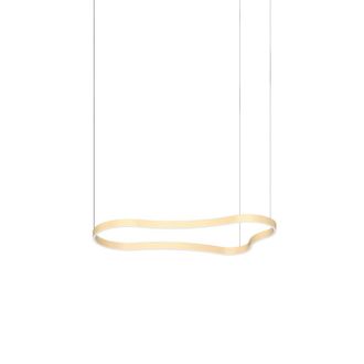 Netlighting Waves 125cm Integrated LED Pendant Ceiling Light Gold 3000K